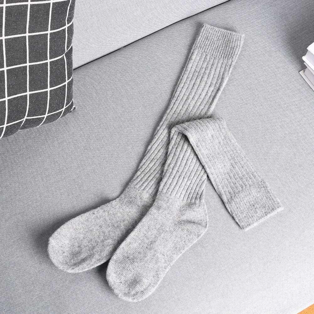 Knee-High Cashmere Socks