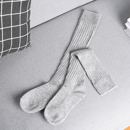 Knee-High Cashmere Socks