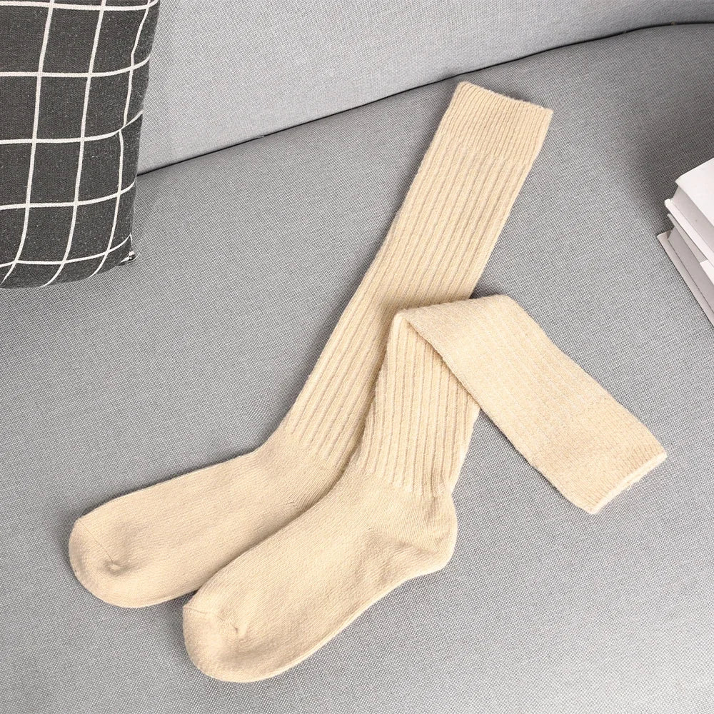 Knee-High Cashmere Socks