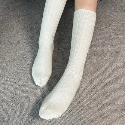 Knee-High Cashmere Socks